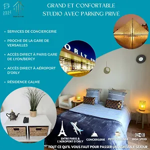  Appartement Limitee - Sejour A 20 Minutes De Paris - Bercy - Orly Avec 1 Petit Dejeuner Offert Pour 3 Nuits Et